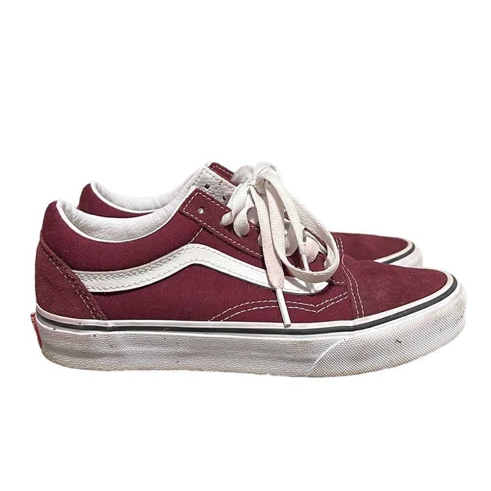Vans Sneakers Women's Size 5.5 Maroon - Picture 2 of 11